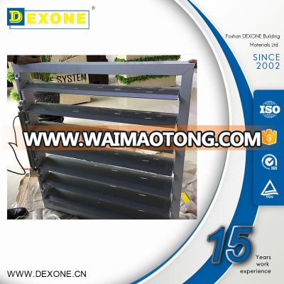 Outdoor External Motorized Aerofoil Aluminium louver Roof